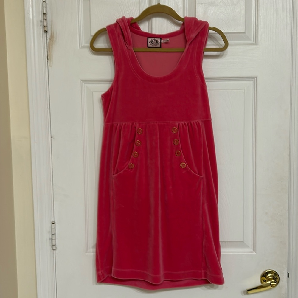 Juicy couture velvet hoodie dress small